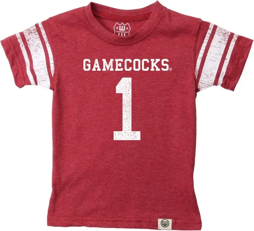 Miniatura 5 de Wes and Willy Camiseta de Manga Corta con Estampado de Jersey para Niños y Jóvenes Fanáticos del Deporte Universitario, Tallas 8-20 Vintage
