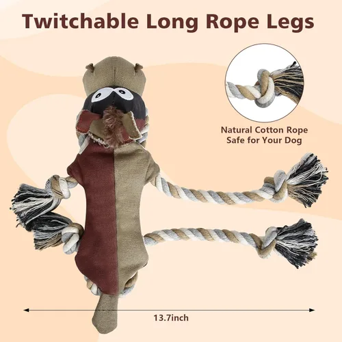 Miniatura 2 de IOKHEIRA Juguetes para Perros para Masticadores Agresivos, Juguetes para Perros Duros e Indestructibles, Juguetes Chirriantes para Perros Grandes