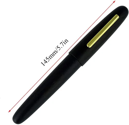 Miniatura 2 de Tigerwood 9056 - Pluma estilográfica de madera con tapa giratoria, bolígrafos naturales antiguos para diario de caligrafía, 5 tipos para elegir