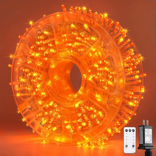 Miniatura 34 de JMEXSUSS Luces rojas blancas y azules con cable transparente, 66 pies, 200 luces LED para decoración del 4 de julio, luz de Navidad para celebración