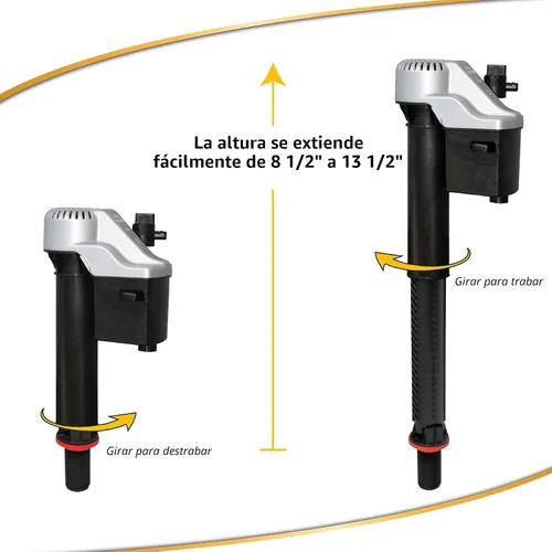 Miniatura 5 de Korky Kit Completo de Reparación de Inodoro Estándar de 5 cm, Soluciona: Inodoros Corriendo, Ruidosos, Sin/Lenta Recarga, y Sin/Débil Descarga