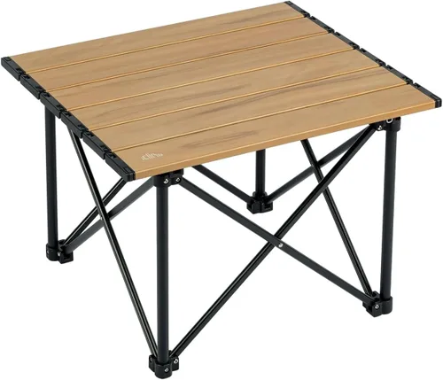 Miniatura 24 de iClimb Mesa plegable de camping compacta ultraligera con bolsa de transporte (plata - L)