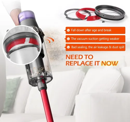 Miniatura 5 de Anillo de sellado de repuesto para aspiradora Dyson Outsize Serie SV16 SV29 V11 Outsize / Gen5 Outsize/Plus/Absolute/Absolute Extra/Total