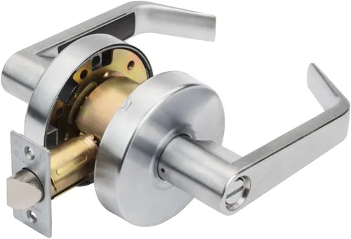 Dynasty Hardware AUG-26D - Palanca de servicio comercial (grado 2, ADA, acabado cromado satinado), AUG-20-26D Cromo satinado
