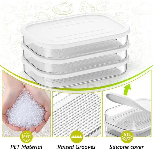 Miniatura 2 de Organizadores y almacenamiento de refrigerador, contenedor de carne de delicatessen para refrigerador, cajas de almacenamiento de alimentos