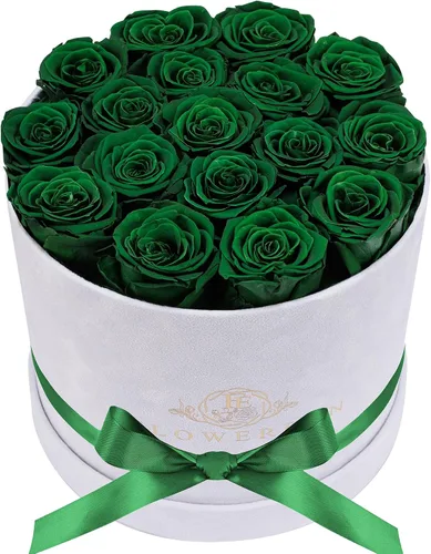 Miniatura 27 de Prifroti 17 flores en una caja de gamuza de lujo, regalos de cumpleaños para mujeres, flores preservadas, regalo de rosas para el día de la madre
