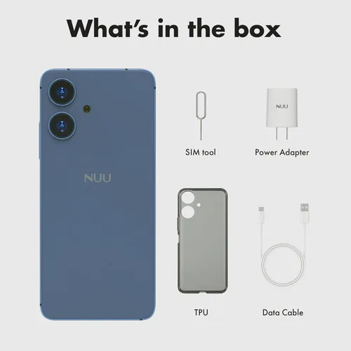 Miniatura 4 de NUU Teléfono celular básico N20, cámara gran angular, 6 GB + (6 GB de RAM extendida), almacenamiento de 128 GB, pantalla HD+ de 6.6 pulgadas, 90 Hz