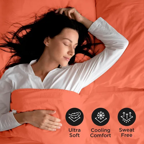 Miniatura 4 de ROYALE LINENS Juego de 4 sábanas King - Ropa de cama de microfibra cepillada suave de 1800 hilos - 1 sábana ajustada y 1 sábana lisa, 2 fundas