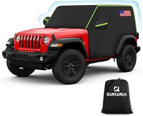 Miniatura 12 de QUNSUNUS Funda impermeable para camioneta Ford F-150 Super Crew Cab de 6.5 pies de cama corta, cubierta exterior para camioneta con cremallera