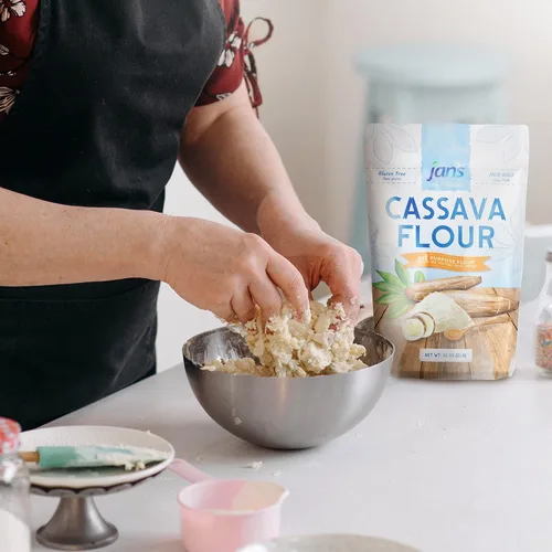 Miniatura 12 de Jans Harina de yuca, 2 libras, sustituto de harina multiusos sin gluten, harina para hornear sin cereales sin OMG, apta para paleo y AIP, harina