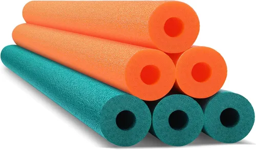 Miniatura 22 de Hanaive 6 paquetes de fideos de piscina, tubo de espuma flotante para natación de 52 pulgadas, fideos huecos a granel, flotadores resistentes