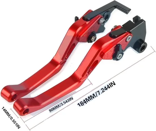Miniatura 3 de Embrague Accesorios de motocicleta CNC Palanca de embrague de freno Manillar Manillar Agarres extremos para FZ8 FZ-8 2010-2018 2017 2016 2015 2014