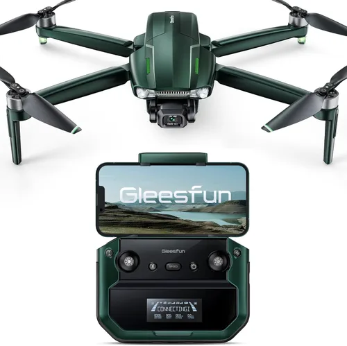Gleesfun Dron G11PRO 6K con cámara para adultos, video 4K/30fps, cardán sin escobillas de 3 ejes, tiempo de vuelo de 70 minutos con 2 baterías,