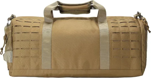 Miniatura 2 de SEYATULLH Bolsa de lona táctica militar para hombres y mujeres con compartimento para zapatos, bolsa de gimnasio, bolsa de fitness, bolsa