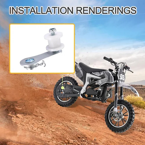 Miniatura 6 de GOOFIT Tensor de rodillo de cadena resistente con reemplazo de resorte para motocross Dirt Pit Pro de 110 cc, 125 cc, 140 cc, ATV de 4 ruedas