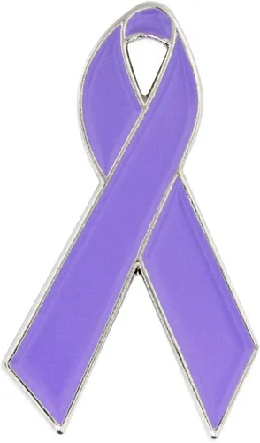 Miniatura 26 de PinMart Awareness - Pin de solapa esmaltado – Pin de cinta chapado en níquel y oro – Cinta de prevención y conciencia – Broche de joyería con parte