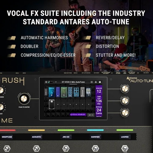 Miniatura 4 de HeadRush Prime - Pedal multiefectos para guitarra y voz y procesador de modelado de amplificador con clonador de amplificador, Antares Auto-Tune