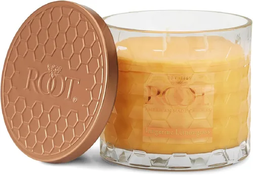 Miniatura 31 de Root Candles Velas perfumadas de cera de abeja Veriglass Premium, hechas a mano, mezcla de cera de abeja en panal, tamaño grande, vainilla francesa