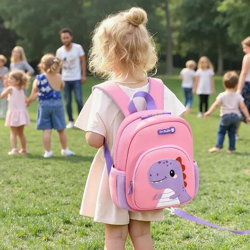 Miniatura 7 de Padgene Mochilas Anti Pérdida para Niños Pequeños Mochilas de Preescolar Impermeables Mochila Escolar de Animales 3D Dibujos Animados Correa