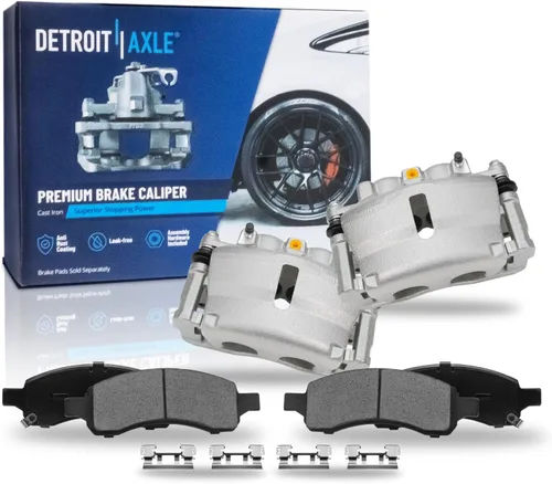 Miniatura 18 de Detroit Axle - Kit de frenos para Ford Transit Connect 2018-2023, rotores de freno de disco Pastillas de freno de cerámica con reemplazo