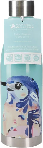Miniatura 2 de Maxwell & Williams Pete Cromer - Botella de agua aislada, diseño de martín pescador azul, acero inoxidable sin BPA, 0.2 fl oz