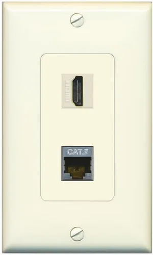 Miniatura 34 de RiteAV Placa de pared HDMI y Cat7 - 1 banda [marrón/marrón]