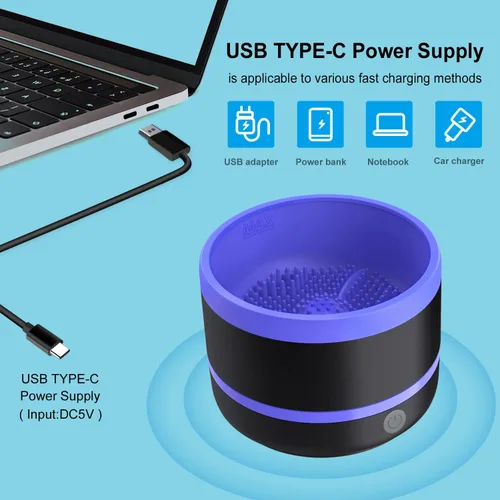 Miniatura 7 de YAGHVEO® Limpiador de pinceles de pintura eléctrica, taza de enjuague, limpiador de pinceles de pintura, enjuague de pinceles para pintar, máquina