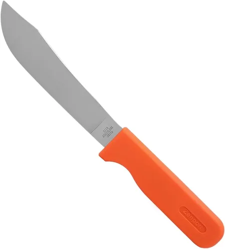 Miniatura 10 de Zenport K114 Cuchillo de cosecha de cultivo en fila con hoja de acero inoxidable de 18,4 cm, caja de 12, plateado