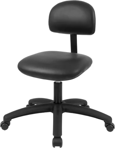 Miniatura 7 de Serie FSS Silla de asiento cuadrado de altura baja (43.2 cm - 55.9 cm) de asiento. Vinilo de tela - para oficina, garaje, escritorio, taller