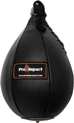 Bolsa de velocidad de piel sintética – Bola colgante en forma de pera para boxeo, MMA y Muay Thai – Equipo de entrenamiento para techo colgante de