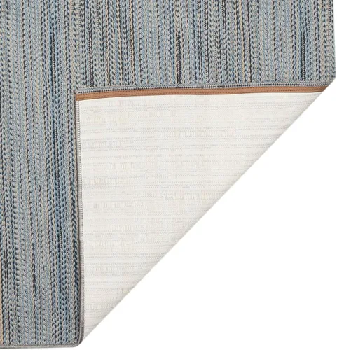 Miniatura 5 de Liora Manne Miranda - Alfombra de área de mezcla sintética para interiores y exteriores, de bajo perfil, diseño de rayas de transición, casual