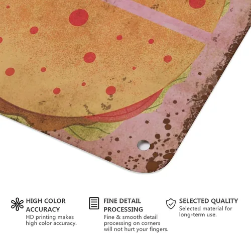 Miniatura 4 de Taco hecho en México, comida cultural de cocina mexicana, divertida decoración de pared para el hogar de México, regalo para amantes de los tacos