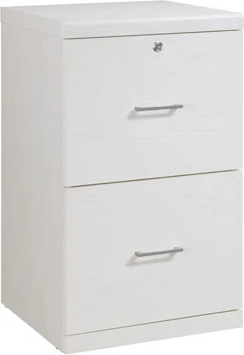 Miniatura 14 de OSP Home Furnishings Alpine Archivador de 2 cajones con cajón superior de bloqueo y sistema de fijación de bloqueo, vertical, natural