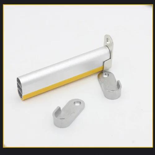 Miniatura 4 de MroMax Soporte ovalado de aleación de zinc para barra de armario, soporte de brida para barra de armario, diámetro interior de 0.650 in, paquete