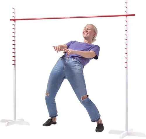 GoSports Get Low Limbo - Juego de limbo de madera premium, se instala en segundos, diversión para niños y adultos