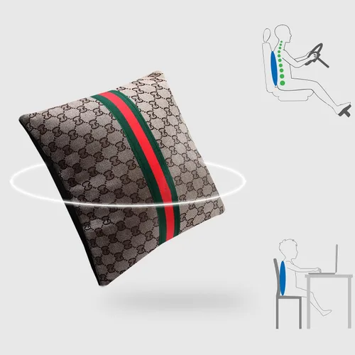 Miniatura 6 de Juego de 7 piezas de funda para volante para mujeres, accesorios de automóvil con almohadas para el cuello del automóvil, almohada de apoyo lumbar