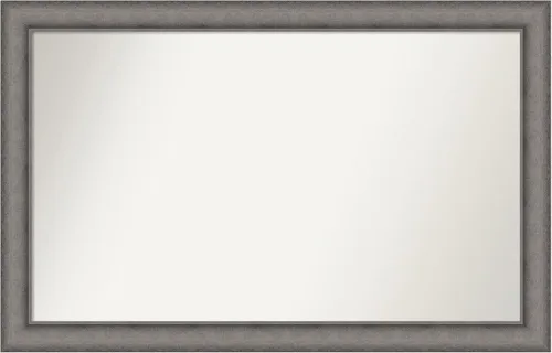 Miniatura 162 de Amanti Art Espejo de pared personalizado no biselado (24.5 x 24.5 pulgadas), marco gris marrón alta, varios tamaños personalizados, espejo de baño