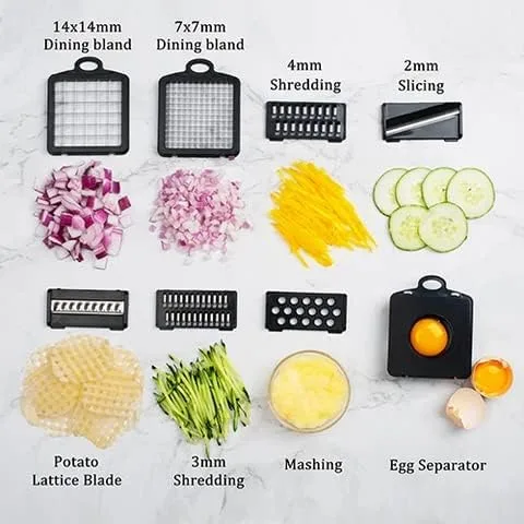 Miniatura 2 de Prime Pro picadora de verduras (blanco y negro)