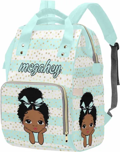 Miniatura 40 de M YESCUSTOM Bolsa de pañales personalizada con nombre para mamá, mujer, esposa, mochila personalizada, 0625-12, Mochilas Daypack