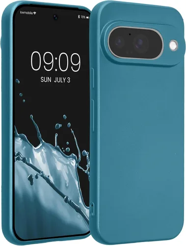 Miniatura 208 de kwmobile Funda compatible con Google Pixel 9 Pro - Funda protectora delgada de TPU para teléfono - Acabado mate suave - Negro mate