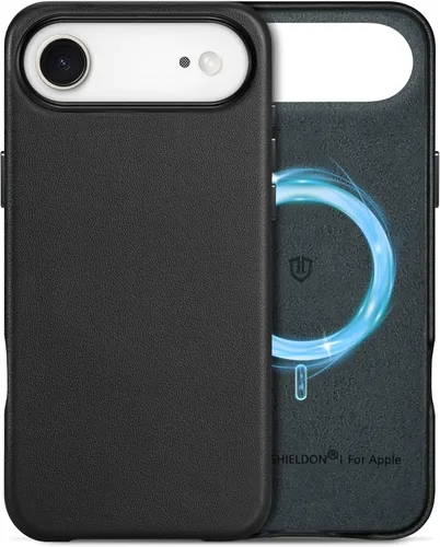 Miniatura 24 de SHIELDON Funda de cuero genuino para iPhone 17 Pro Max de 6.9 pulgadas 2025, [botón de la cámara actualizado], compatible con Magsafe, carga Azul