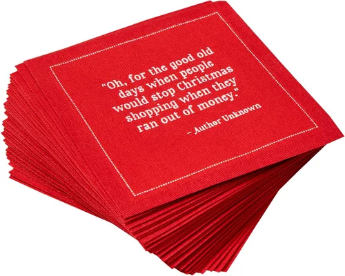 Miniatura 14 de Five Star Napkins Servilletas con citas de Acción de Gracias, naranja, marrón y rojo, 4.5 x 4.5 pulgadas, 100% algodón, paquete de 50