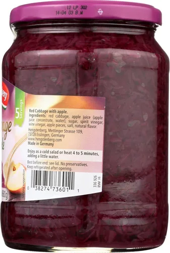 Miniatura 3 de Hengstenberg Col roja con manzanas 24 oz (paquete de 3) 3