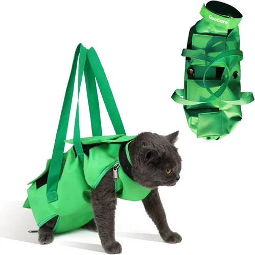 Bolsa de aseo para mascotas para perros y gatos pequeños – Restricción de 13-18 libras para recortar uñas, cuidado de garras, arañazos y exámenes