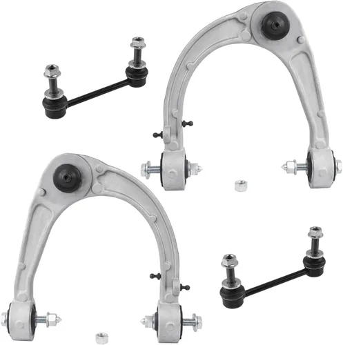 Miniatura 169 de Detroit Axle - Brazos de control superiores traseros para Chrysler 300 Dodge Challenger Charger Magnum, reemplazo del conjunto de brazos de control