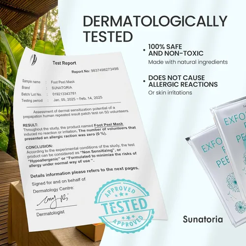 Miniatura 4 de SUNATORIA Máscara exfoliante para pies (paquete de 2) – Mascarilla exfoliante para pies secos agrietados y callos – Mascarilla de piel suave al Aloe