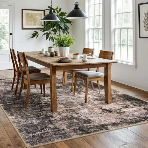 Miniatura 1155 de IOHOUZE Alfombra abstracta lavable de 3 x 12 pies para pasillos, antideslizante para cocina, camino de entrada de lana sintética para interiores