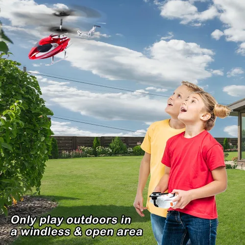 Miniatura 6 de VATOS Helicóptero RC para niños, helicóptero de control remoto de 2.4G con luz LED para niños de 12 años en adelante, altura fija, despegue con una