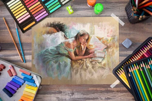Miniatura 6 de Brusarth Juego de tizas pastel suaves no tóxicas para artistas profesionales, 48 colores pastel de tiza cuadrada para dibujar, mezclar, capas
