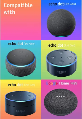 Miniatura 5 de Dekodots Soporte de mesa para altavoz inteligente (dragón), soporte decorativo para Amazon Echo Dot o Google Home Mini, diseño portátil, sin